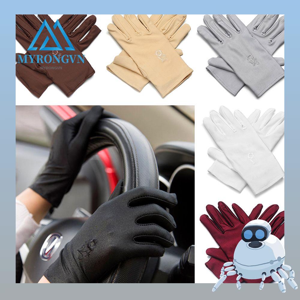 1 Đôi Găng Tay Chống Nắng Mỏng Co Giãn Dùng Khi Đạp Xe Ngoài Trời