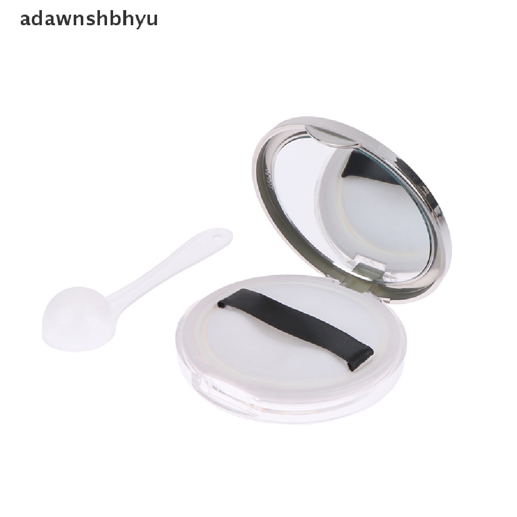 Hộp Đựng Phấn Trang Điểm adawnshbhyu Bằng Nhựa Kèm Mút Xốp Và Muỗng Tiện Dụng