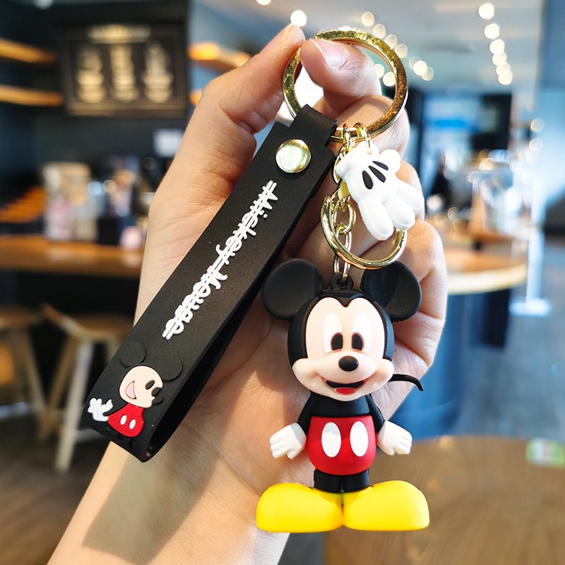 Móc Khóa Hình Chuột Mickey / Minnie Nhồi Bông Đáng Yêu