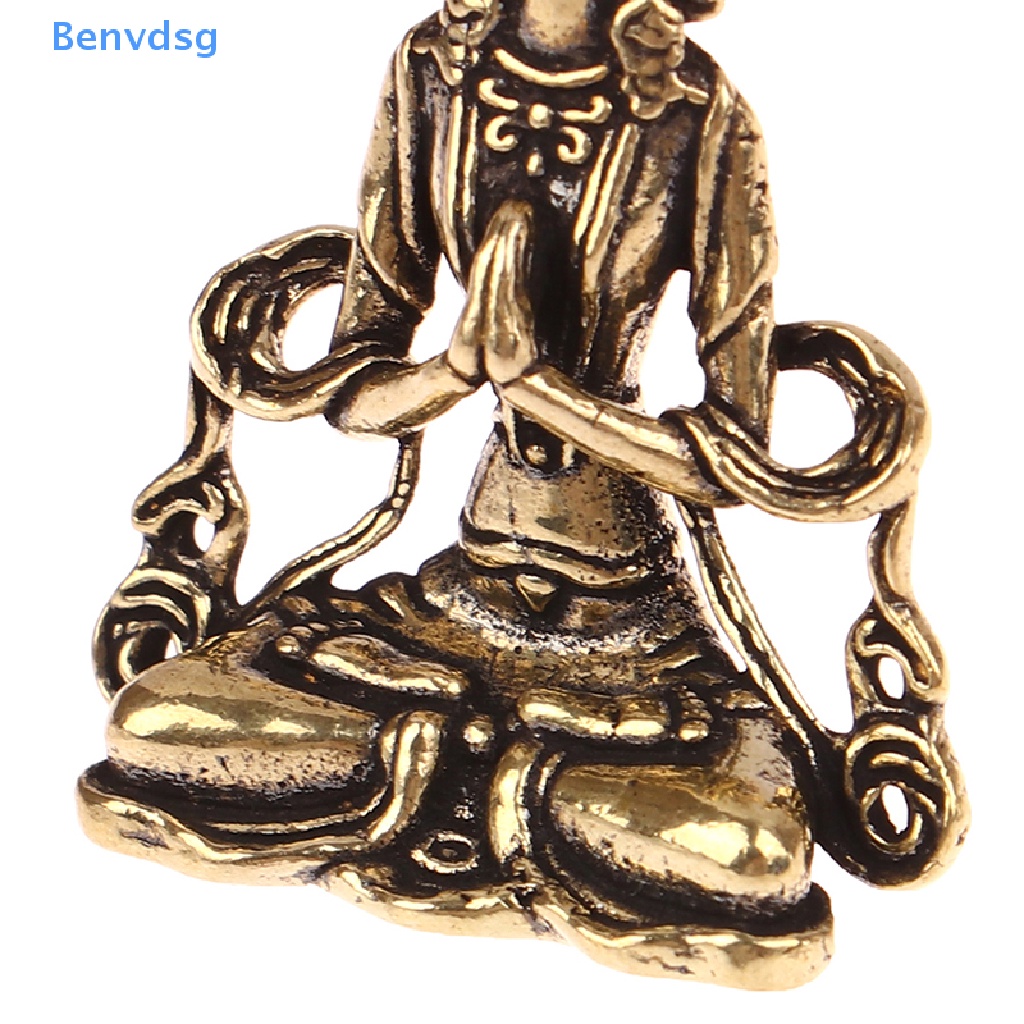 Tượng Phật Bằng Đồng Mini Phong Cách Retro Dùng Trang Trí Phòng Khách