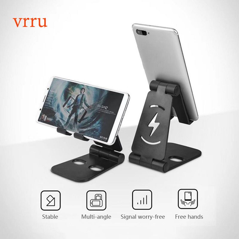 Giá Đỡ Điện Thoại Di Động Đế Sạc Máy Tính Bảng Để Bàn Cho Ipad Kệ Điều Chỉnh Được Kép Vrru