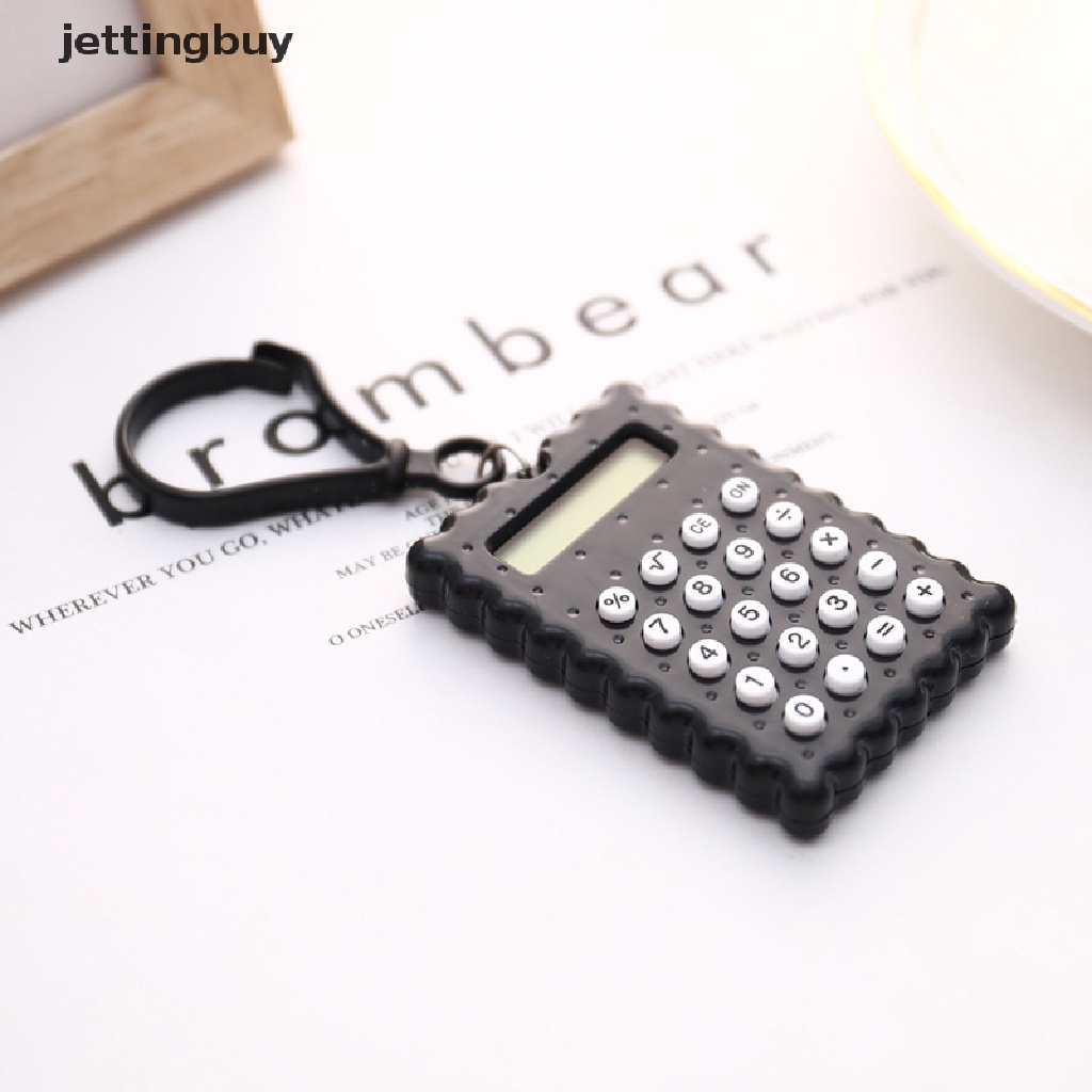 Máy tính điện tử mini JETTING hình bánh quy ngộ nghĩnh cho học sinh