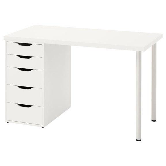 Bàn làm việc IKEA 1 tủ ngăn kéo 140x60x73cm mặt bàn dày 3cm gỗ MDF cao cấp YAPI-405