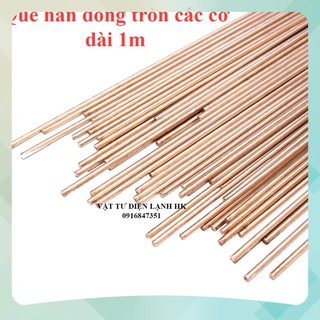 1 que hàn đồng thau tròn dài 1m các size cỡ phi germany hs221 - hàn bù tig hk1