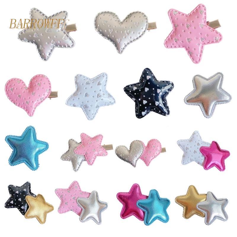 Trâm Cài Tóc Hình Ngôi Sao / Trái Tim Đính Kim Sa Lấp Lánh Y2K