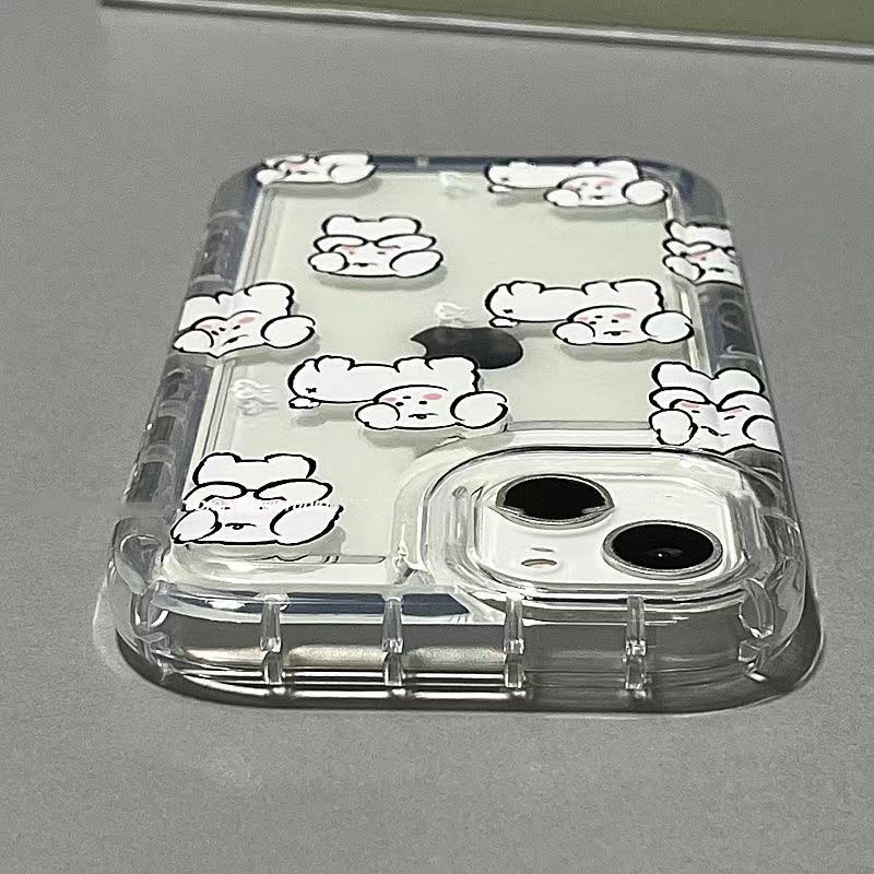 ✅Ốp Điện Thoại Cao Su Mềm Chống Sốc Hình Cún Hoạt Hình Cho iPhone 14promax 13 11 12 14Inch L2DO