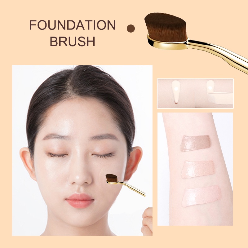 Cọ Trang Điểm Nền / Lông Mày Thiết Kế Hai Đầu Đa Năng
