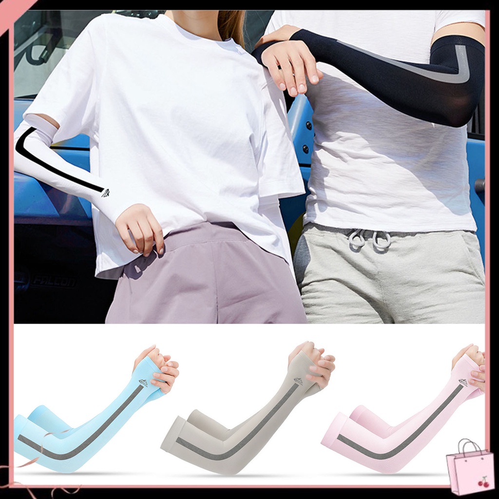 1 Cặp Ống Tay Áo Chống Tia UV Độ Co Giãn Cao Bảo Vệ Khỏi Ánh Nắng Mặt Trời