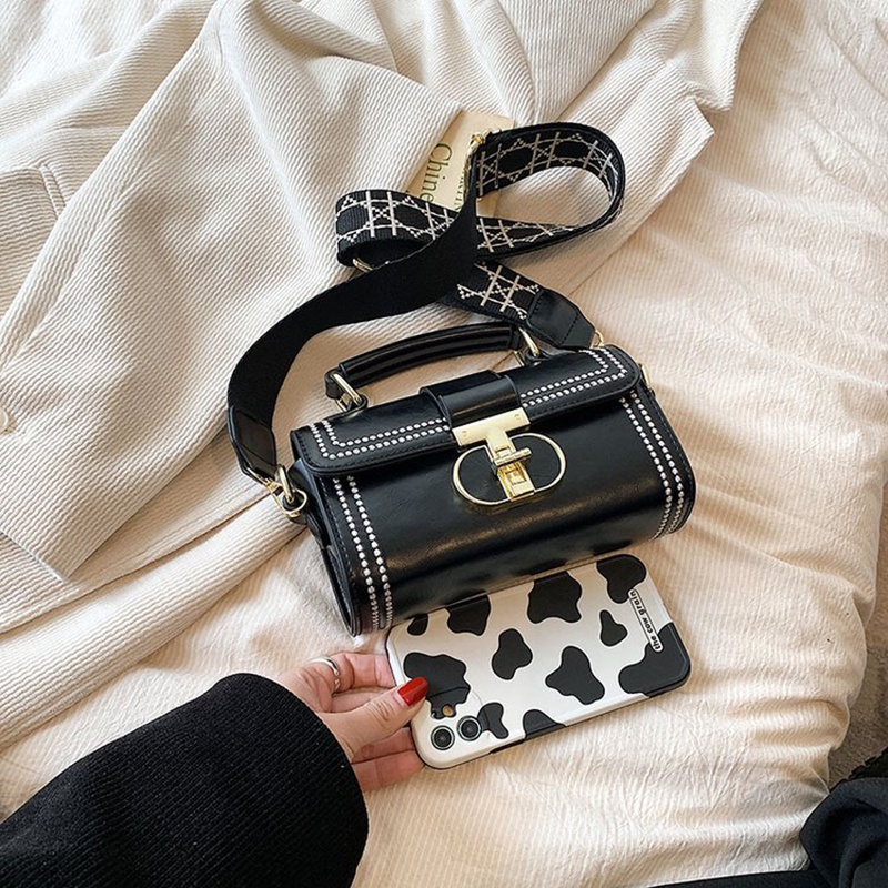 Túi Xách Dây Đeo Bản Rộng Thiết Kế Đơn Giản Cho Nữ