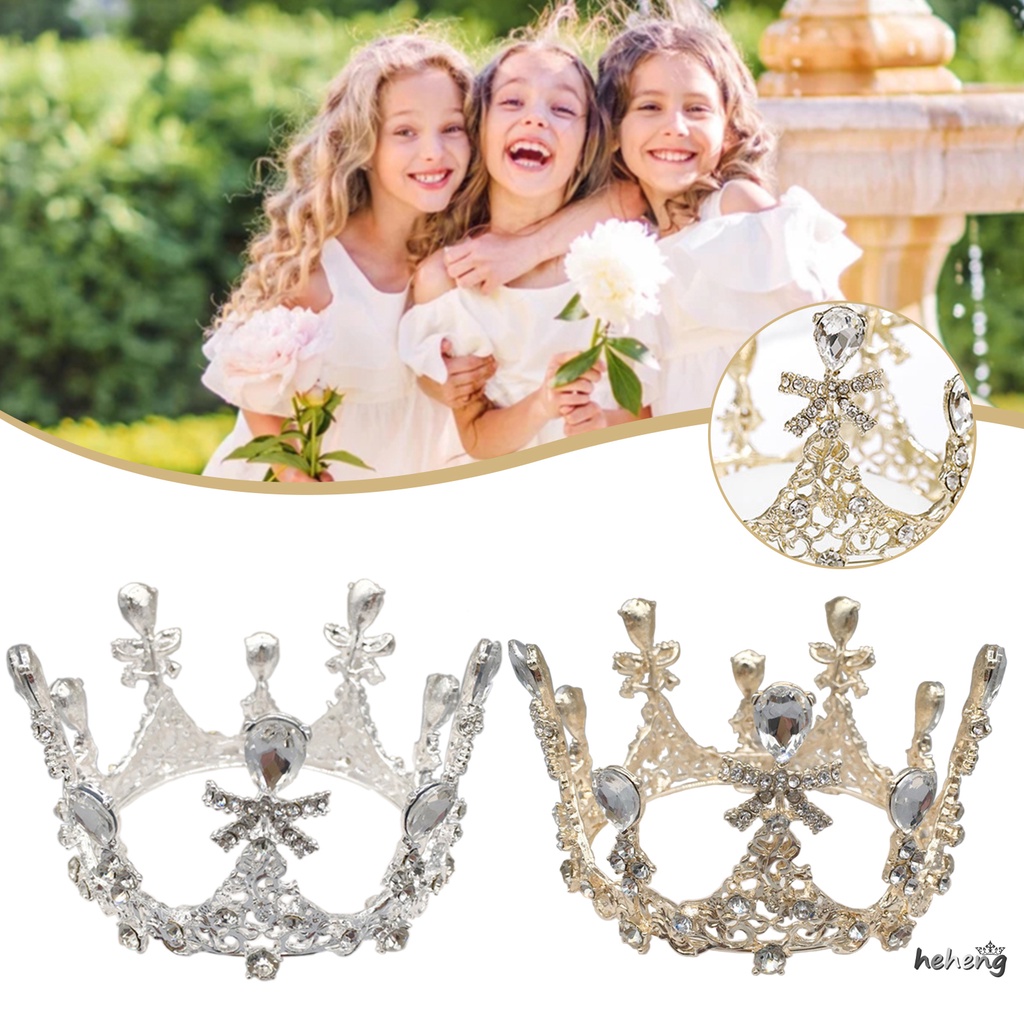 Cài Tóc Hình Vương Miện Đính Đá Lấp Lánh Cho Cô Dâu