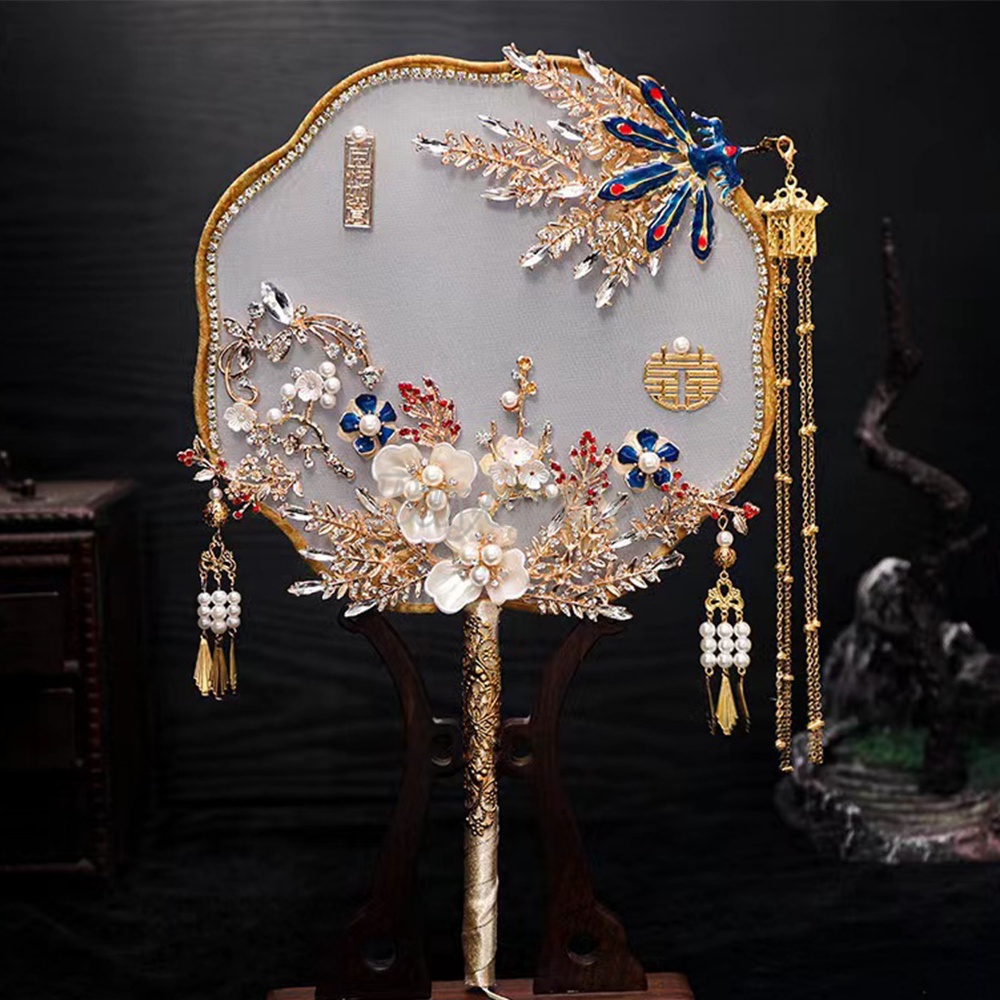 Quạt Xiuhe Nhóm Nhạc Cô Dâu Thời Trang