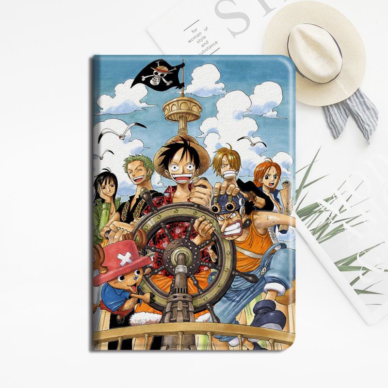 Bao da máy tính bảng hình One Piece thích hợp cho Ipad air 4/5 mini1 / 2 / 3 / 4 / 5 / 6 ipad 10.9 gen10 ipad 10.2