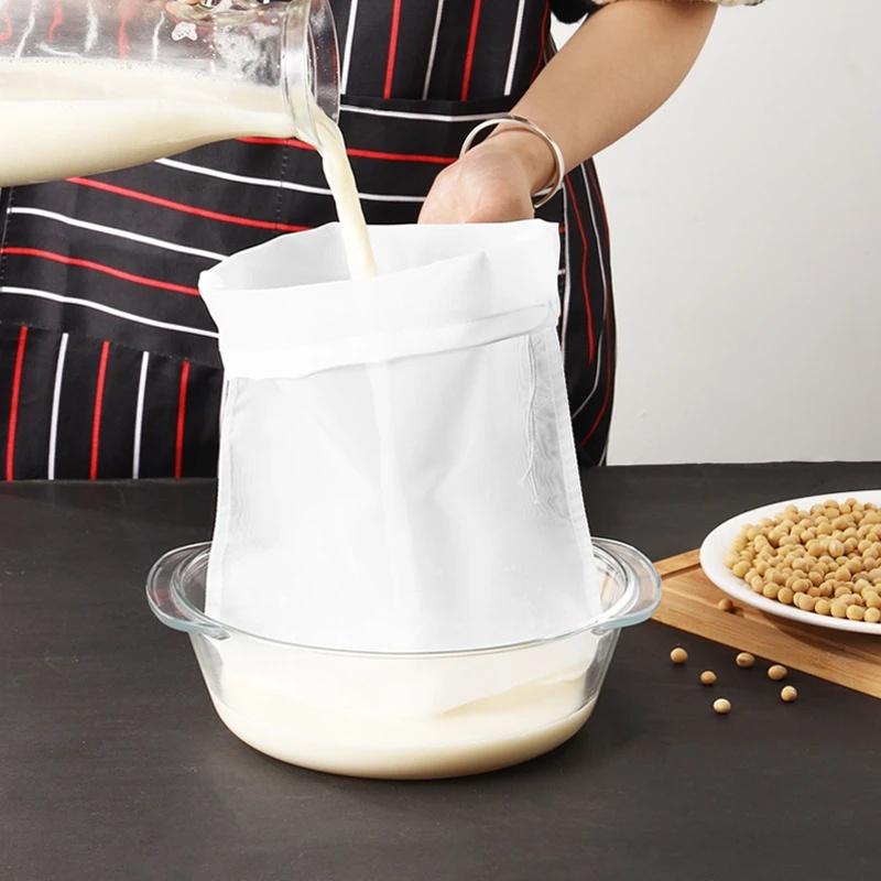 Lưới Lọc Sữa Bằng Nylon Cao Cấp Thiết Kế Dây Rút Chống Rò Rỉ Tiện Dụng