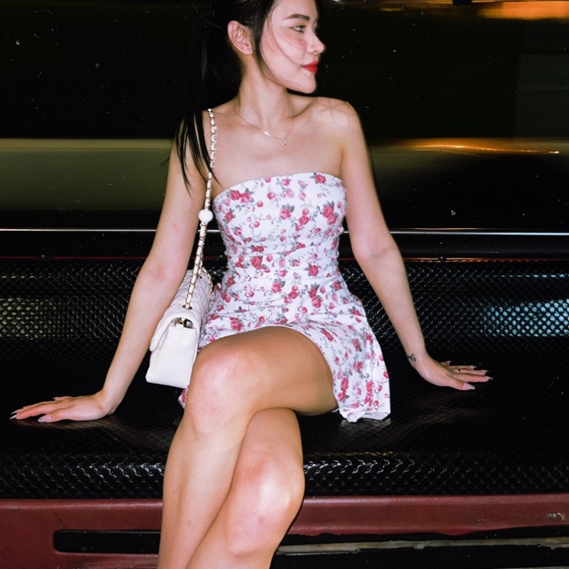 Đầm Mini Ôm Dáng Hở Vai In Họa Tiết Hoa Thời Trang   Cho Nữ | BigBuy360 - bigbuy360.vn