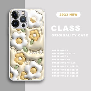 Ốp Điện Thoại Kính Cường Lực Hình Hoa Cho iPhone 11 12 13 14 Pro MAX Plus X XR XS MAX 7 8 Plus 13Pro 14Pro SE 2020 2022