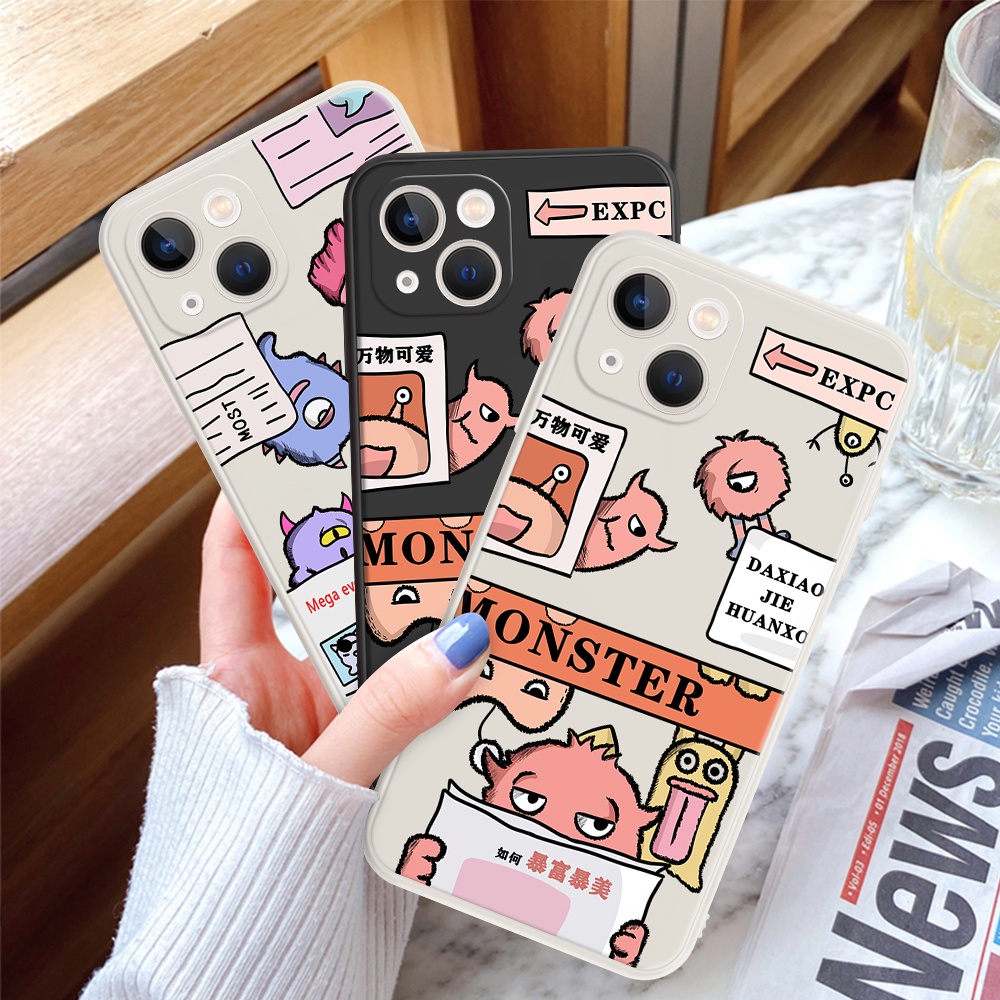 Ốp Điện Thoại Dẻo Họa Tiết Hoạt Hình Quái Vật Cho Realme 3 5 7 8 Pro 5s 8s 5i 6i 8i 9i Realme V13 XT Q Q3 Q3i Narzo 30 #H286