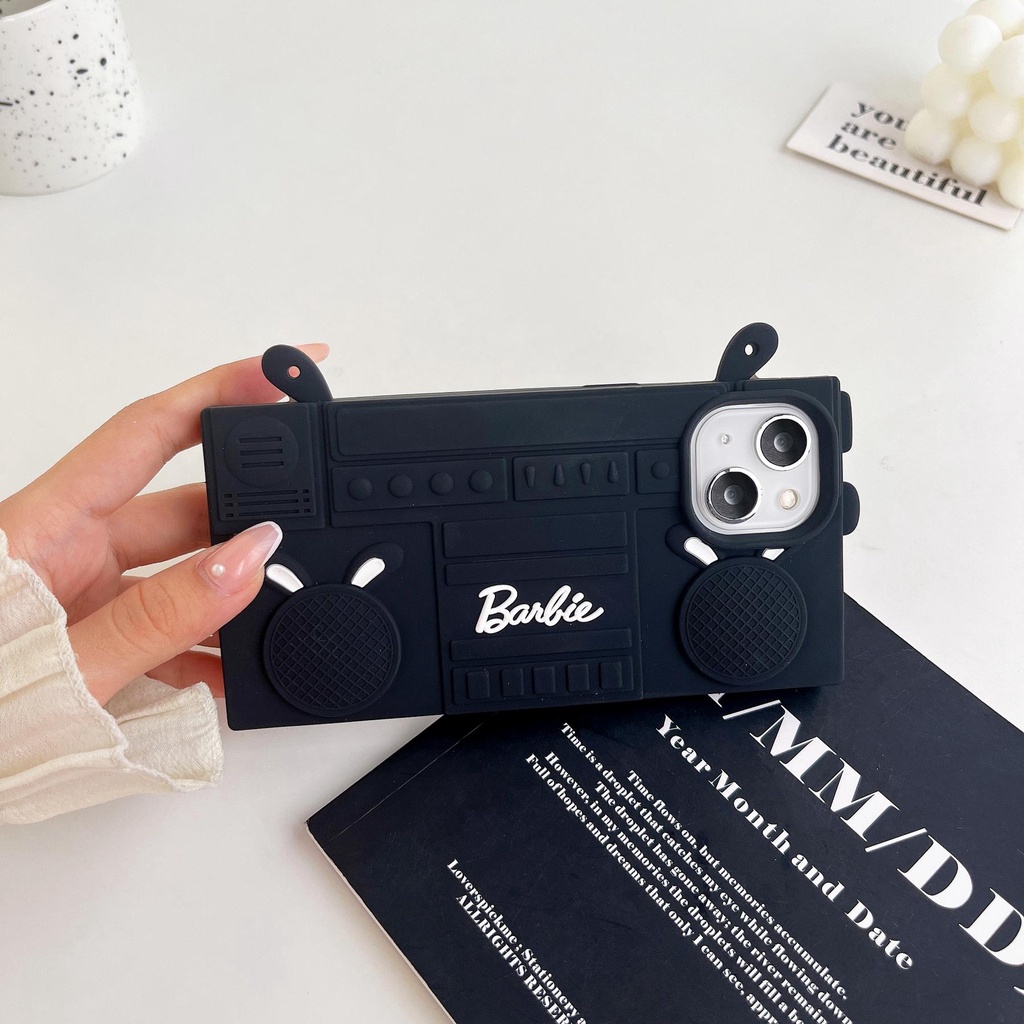 Ốp Điện Thoại Silicon Tpu Mềm Hình Radio 3D Sáng Tạo Bảo Vệ Toàn Diện Cho iPhone 14 13 12 11 Pro Max