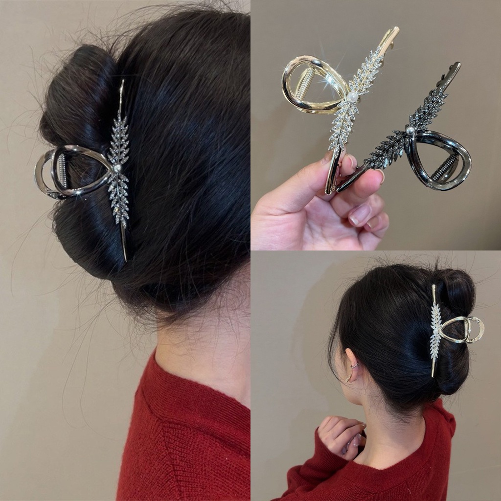 Kẹp Tóc Hình Tai Cá Mập Bằng Kim Loại Cao Cấp Phong Cách Hàn Quốc