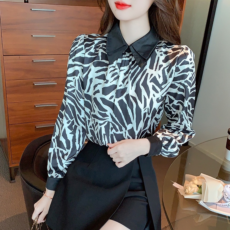 Áo Sơ Mi Chiffon Dài Tay Phong Cách Mới