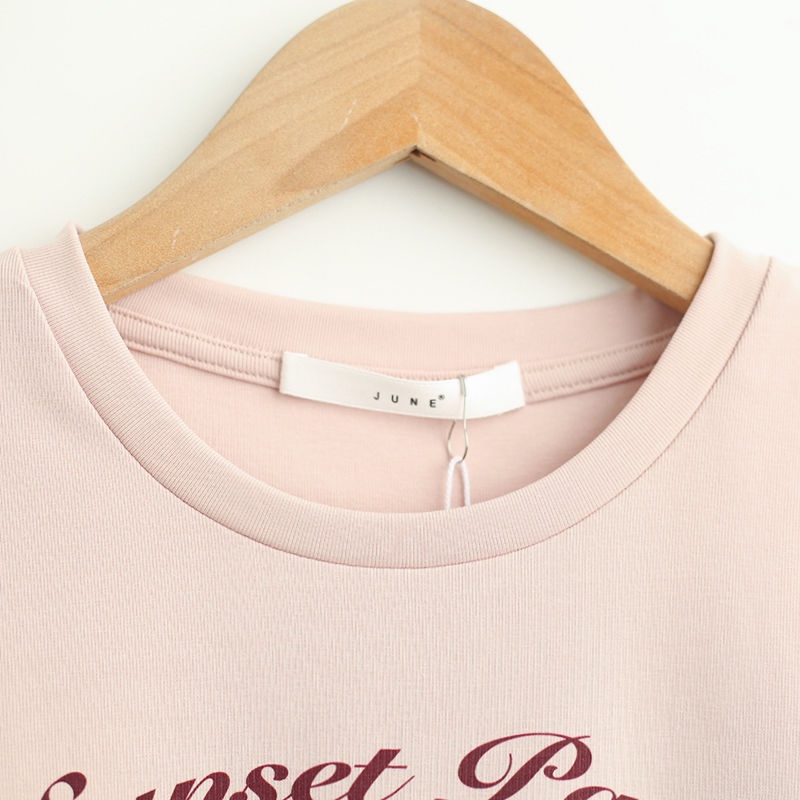 Áo thun COZOKC tay ngắn cổ tròn in hình mèo dễ thương