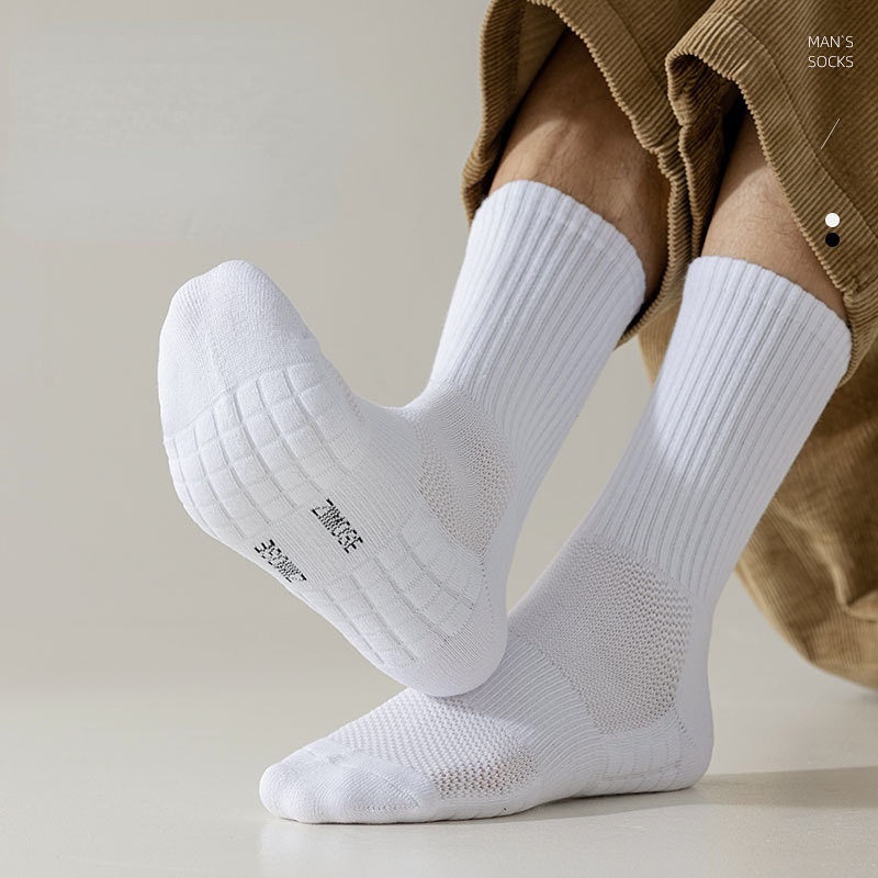 1 Đôi Tất Chân Thể Thao Chống Trượt Thoáng Khí Cho Nam