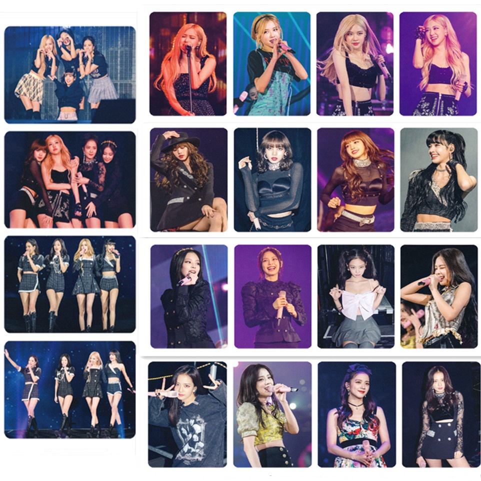 Set 4 Tấm Ảnh Lomo Card JENNIE JISOO LISA Nhóm Blackpink Nhật Bản JY