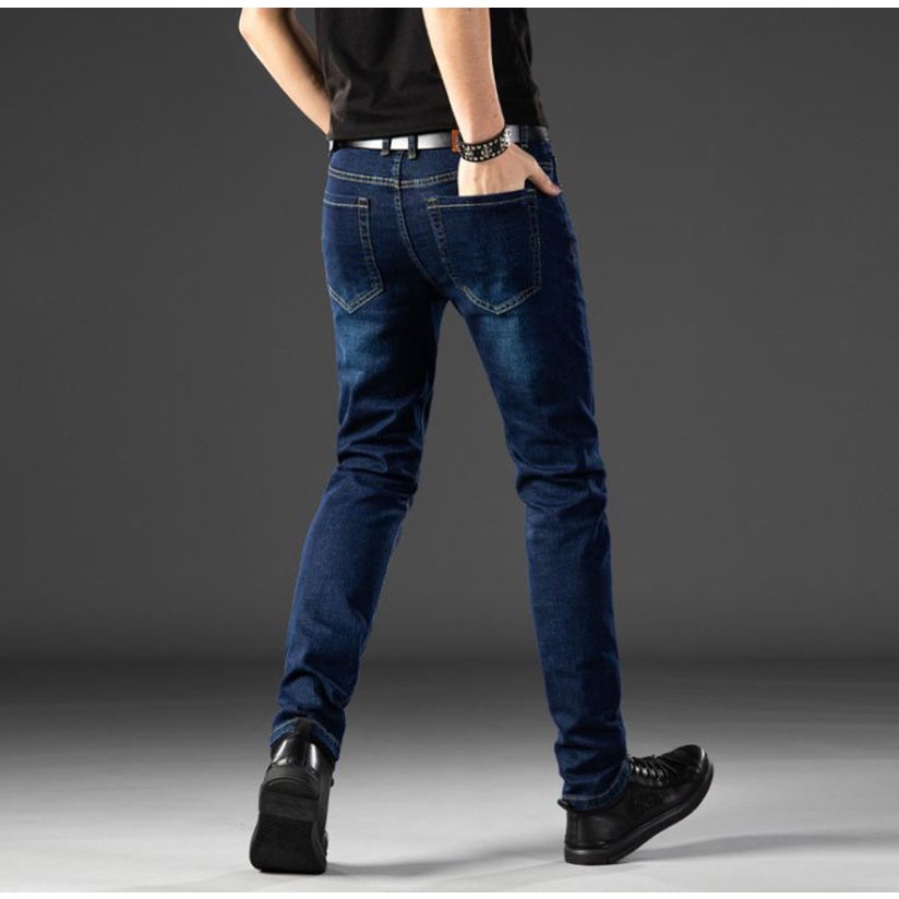 Quần Jean Nam Demin Co Giãn 3 Màu Quần Bò Nam Dáng Côn Form Chuẩn Size Đến 75Kg