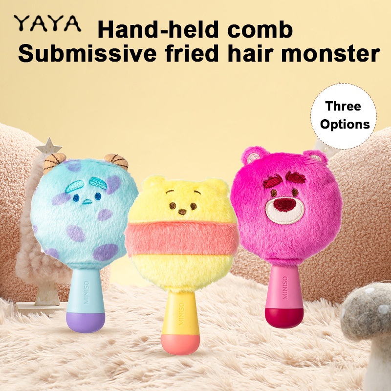 Ins Túi Mát Xa Cầm Tay mini Hình Gấu Dâu Tây Có Gương Xếp Chồng