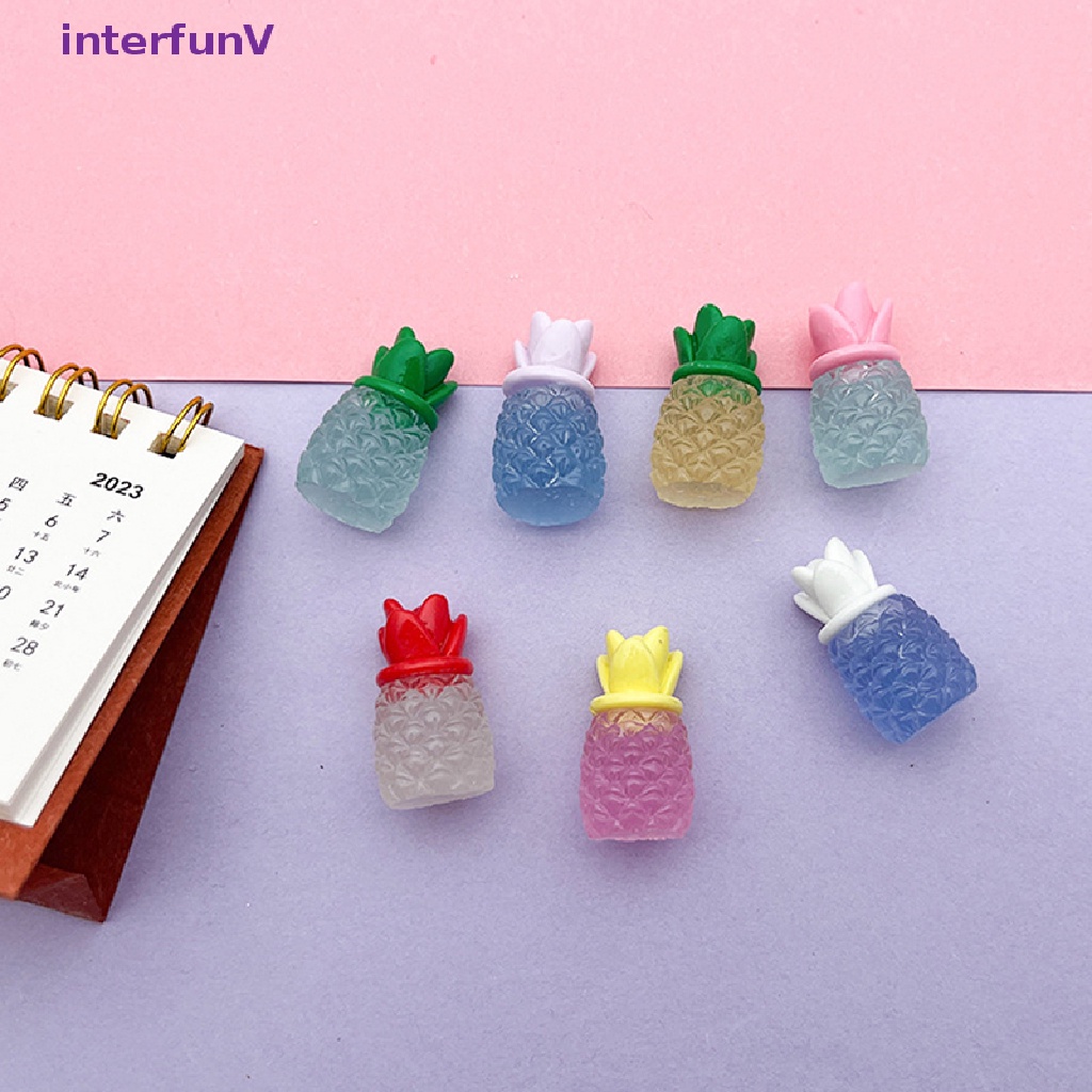 Bộ 2 Quả Dứa Nhựa Phát Quang Nhiều Màu Trang Trí Hoạt Hình