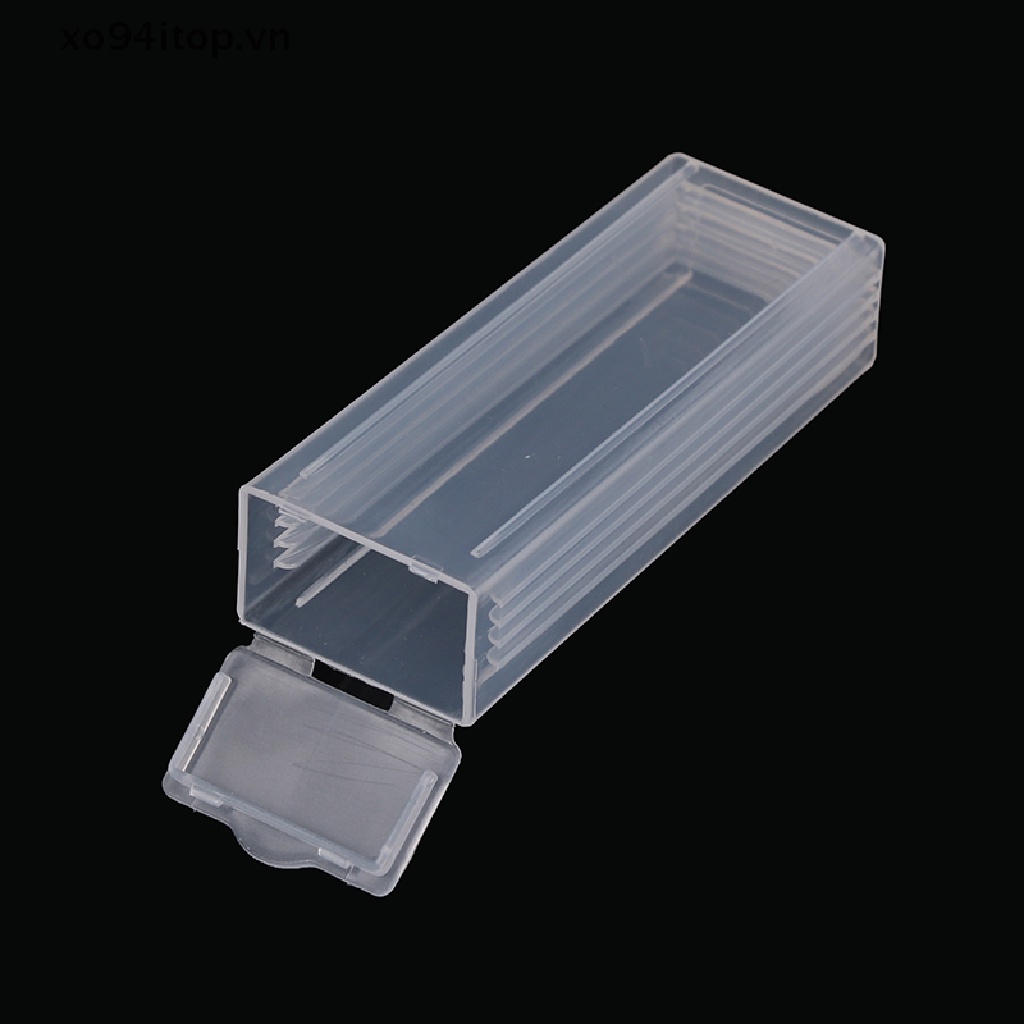 XOITOP Plastic Microscope Slide Holder Storage Box Microslide PP Holds 5 Dispenser Box VN