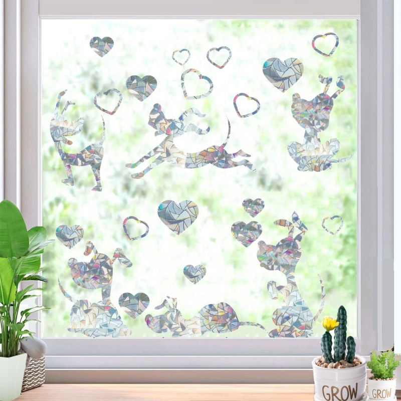 1 Bộ Miếng Dán Cửa Sổ Chống Va Chạm Chống Chim