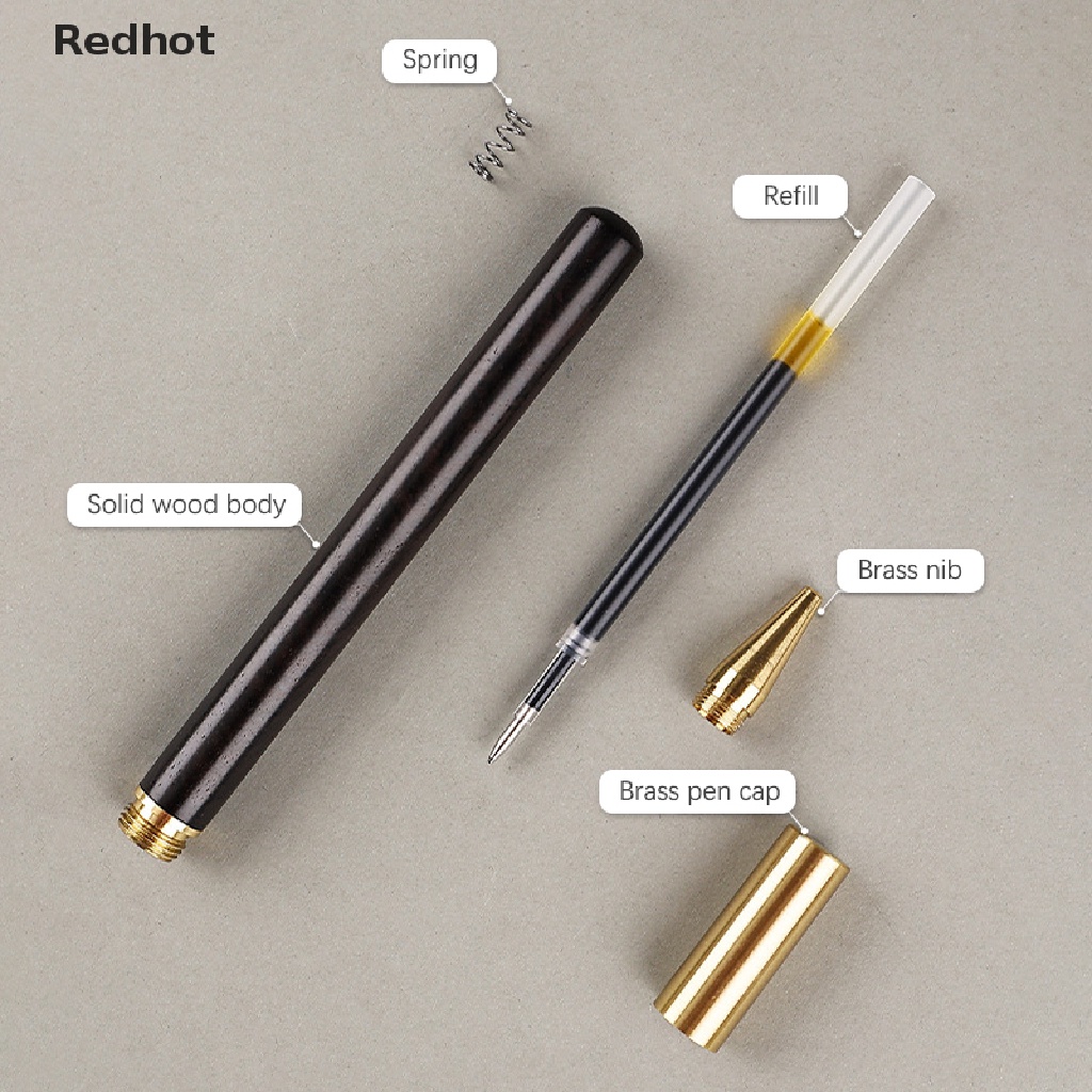 &lt; Redhot &gt; Bút Bi Bằng Đồng Thau Nắp Lăn Kim Loại Cho Học Sinh / Văn Phòng
