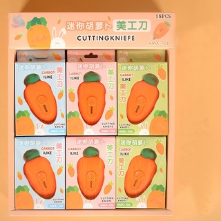 Dao rọc giấy mini dễ thương hình củ cà rốt K46 cute dao cắt giấy- BÚT ĐẸP