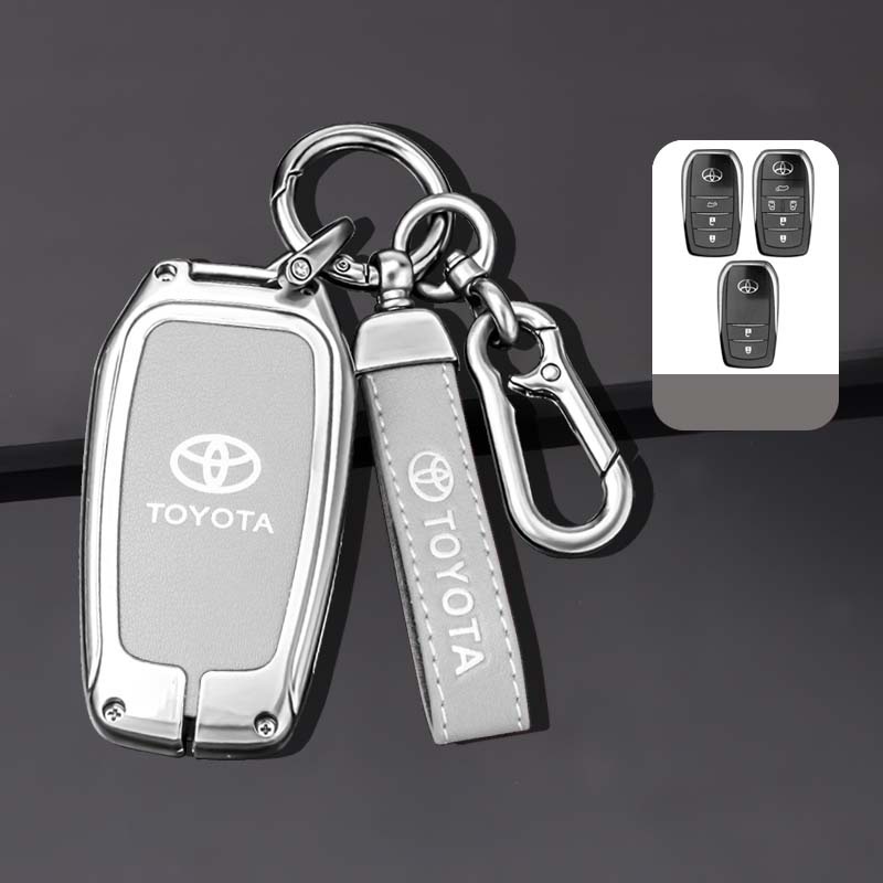 Vỏ Bọc Chìa Khóa Bằng Hợp Kim Kẽm Cho Toyota RAV4 HARRIER Hilux Fortuner Land Cruiser Crown Highland Prado Yaris Cross Aygo X 2022