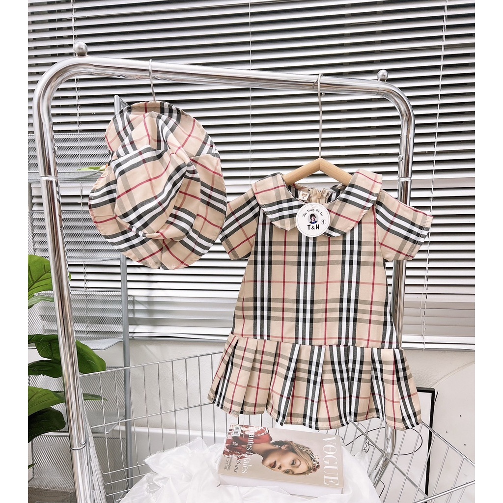 Đầm Mùa Hè Tay Ngắn Phong Cách Âu Mỹ Mới Cho Bé Gái