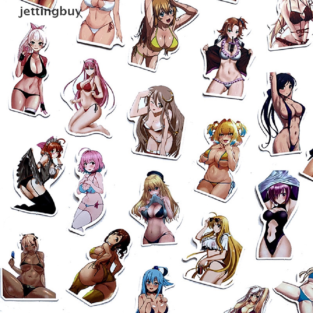 Set 100 sticker JETTING họa tiết truyện tranh Sexy Hentai Waifu Graffiti

