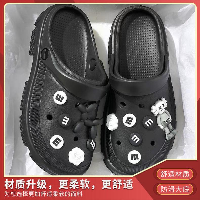 Dép Quai Ngang Đế Xuồng Họa Tiết Sesame Street Dễ Thương Cho Nữ crocs dép bánh mì nữ