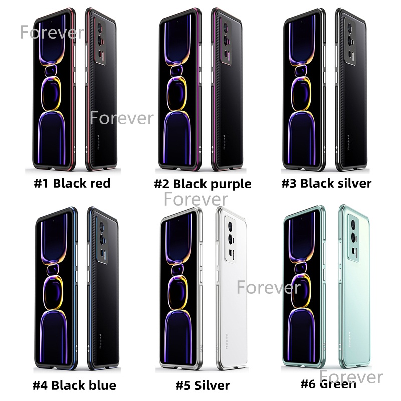 Ốp Điện Thoại Kim Loại 100% Cho Xiaomi Poco F5 F4 F3 Pro Redmi K60 K50 K40 Pro Mi F5 F4 GT