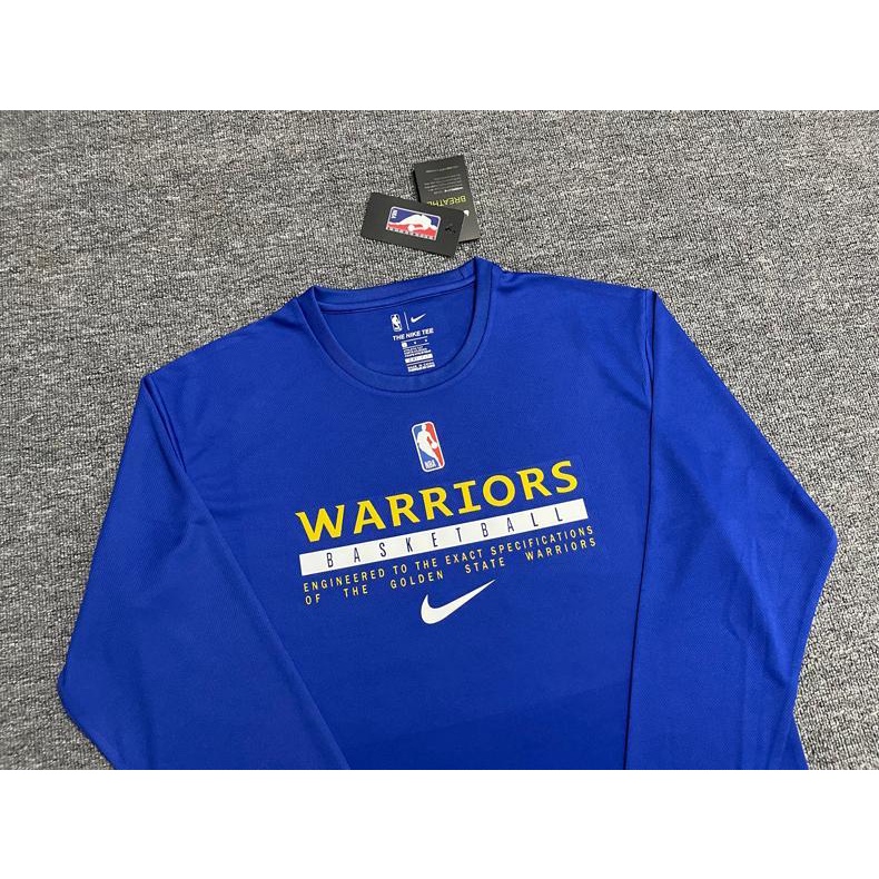 Áo Thun Bóng Rổ Tay Dài Phối Lưới Lakers Warriors Speedboats Mau Khô Giữ Ấm Khi Chơi Thể Thao