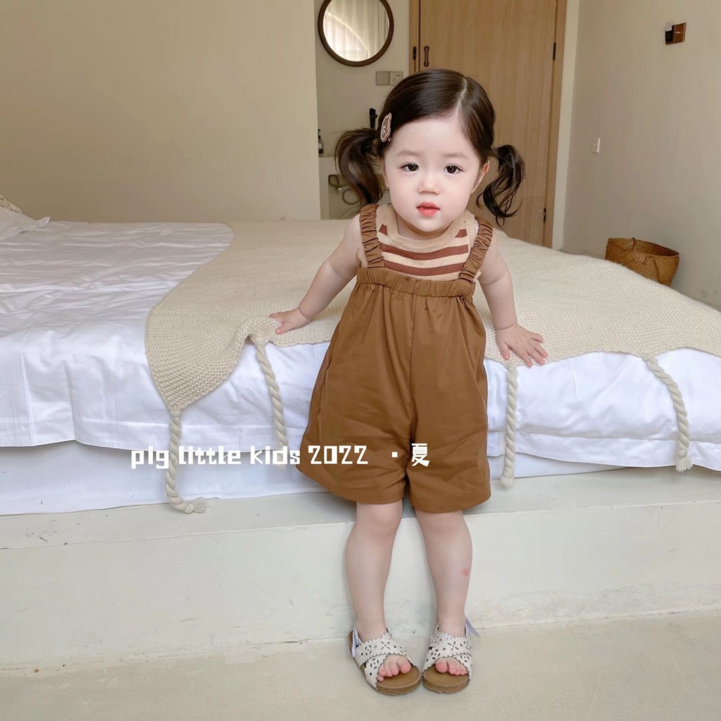 Áo Thun Tay Ngắn Kèm Quần Ngắn Phong Cách Hàn Quốc Thời Trang Mùa Hè Cho Nữ