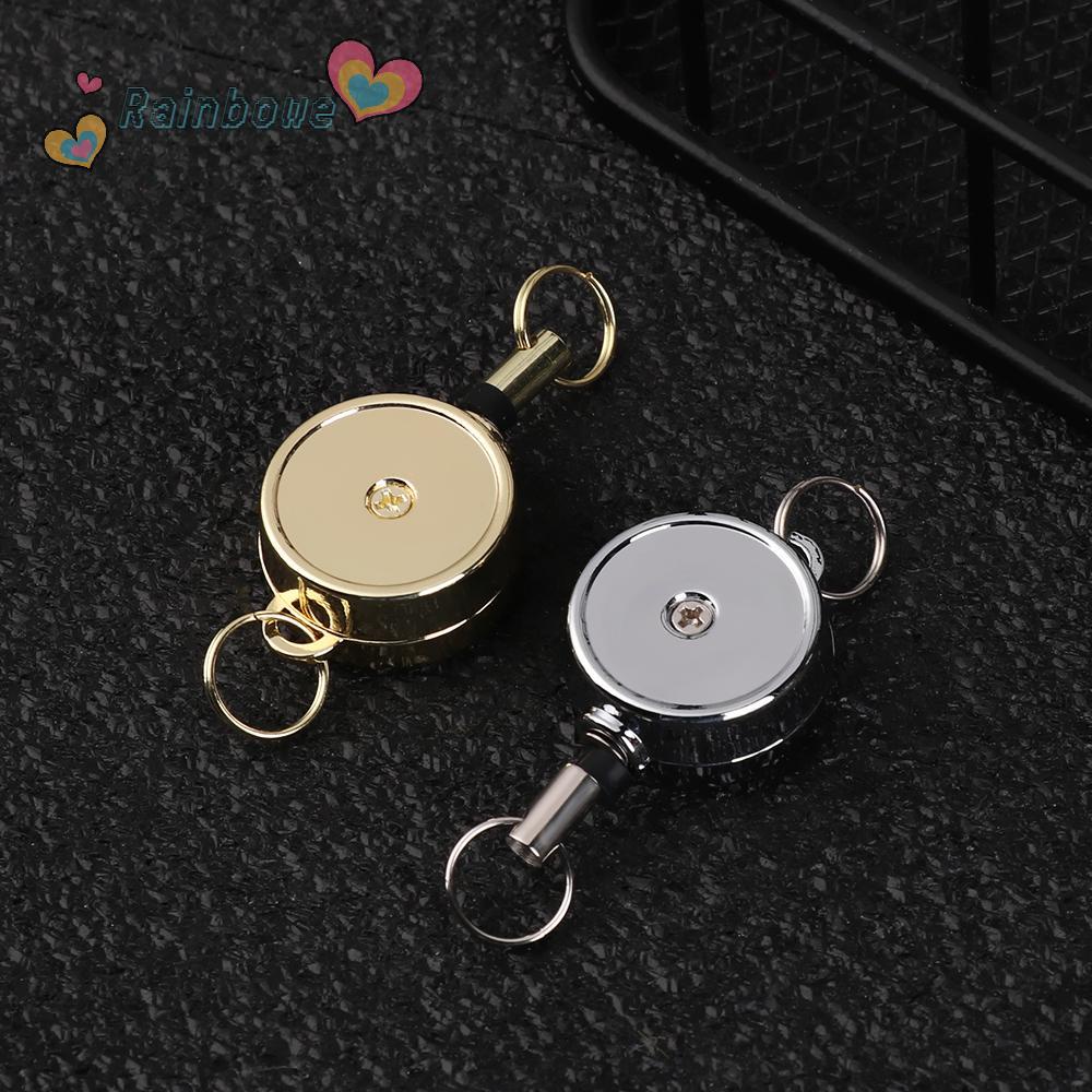 1 / 2 / 4 Móc Khóa Rút Dây Bằng Thép Không Gỉ