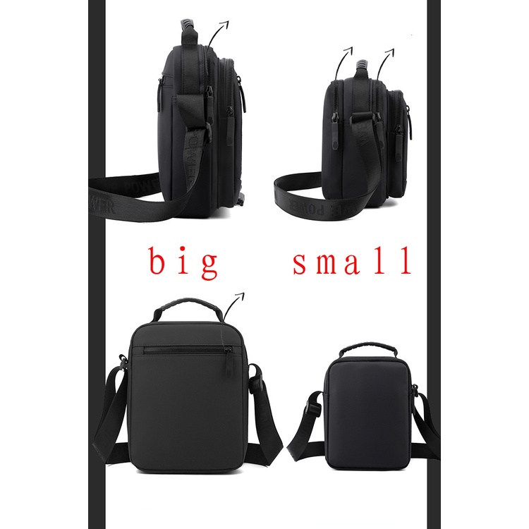 Thời Trang Túi Da Đeo Chéo Cỡ Lớn Cho Nam