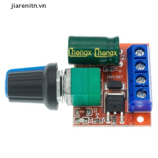 jiarenitn Mini 5A 90W PWM DC Motor Speed Controller Module DC-DC 5V-35V Adjustable Regulator Control Governor Switch LED Dimmer vn