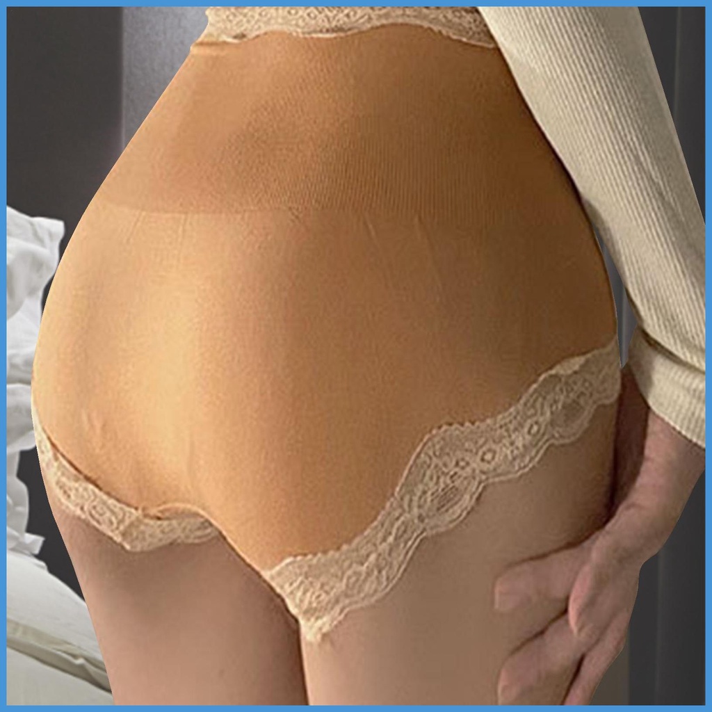 Quần Lót Ren Lưng Cao Định Hình Toàn Thân Mềm Mại Co Giãn