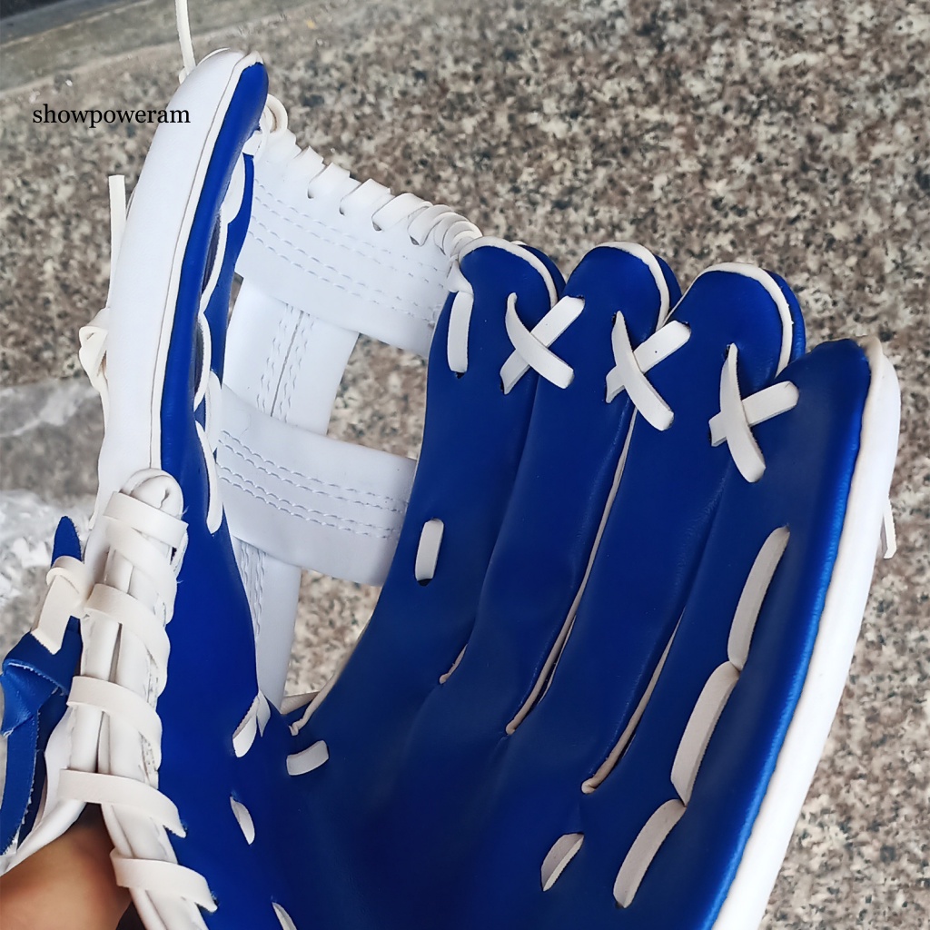 1 Găng Tay Bóng Chày Bằng Da Giả Dày Dặn Chống Sốc Chống Va Đập Cho Người Lớn Trẻ Em