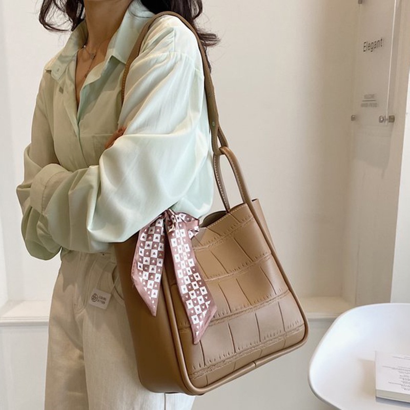 Túi Đeo Vai Cỡ Lớn Màu Sắc Tương Phản Thời Trang Cho Nữ