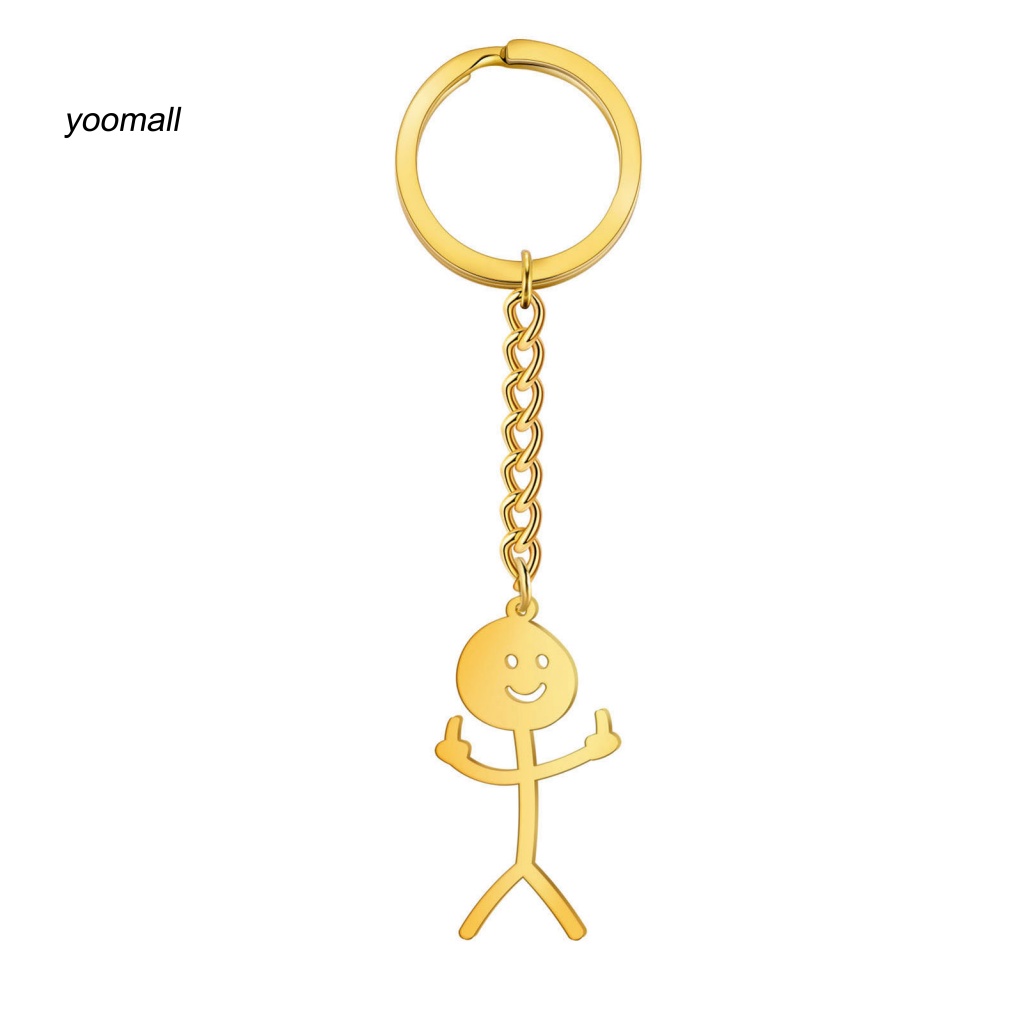 / Yo / Giá Đỡ Chìa Khóa Gọn Nhẹ Sử Dụng Hàng Ngày Phong Cách Punk Stickman