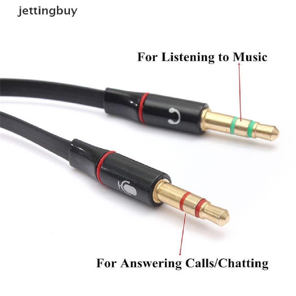 Cáp âm thanh tai nghe JETTING chia lỗ cắm 3.5mm sang 2 đầu chữ Y