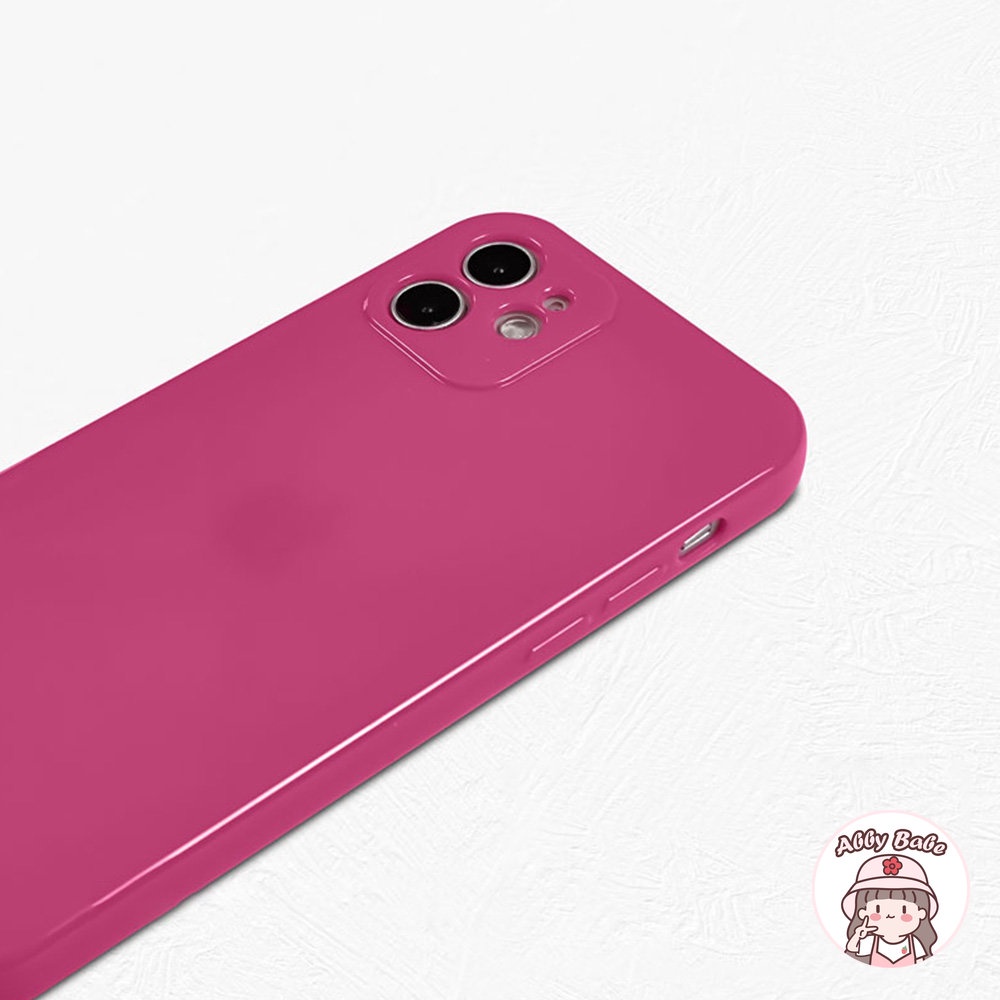 Ốp Điện Thoại TPU Mềm Chống Sốc Màu Hồng Bóng Cho IPhone 14 Pro Max 13 12 11 Pro Max