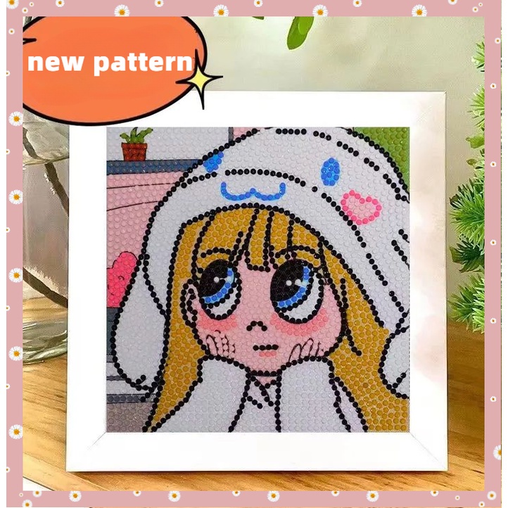 Bộ Phụ Kiện Làm Tranh Đính Đá Họa Tiết Công Chúa / Bươm Bướm / Ngôi Sao Độc Đáo Dùng Trang Trí